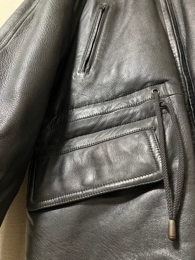 【フランス製】 SERAPHIN レザー モッズコート 50 90's