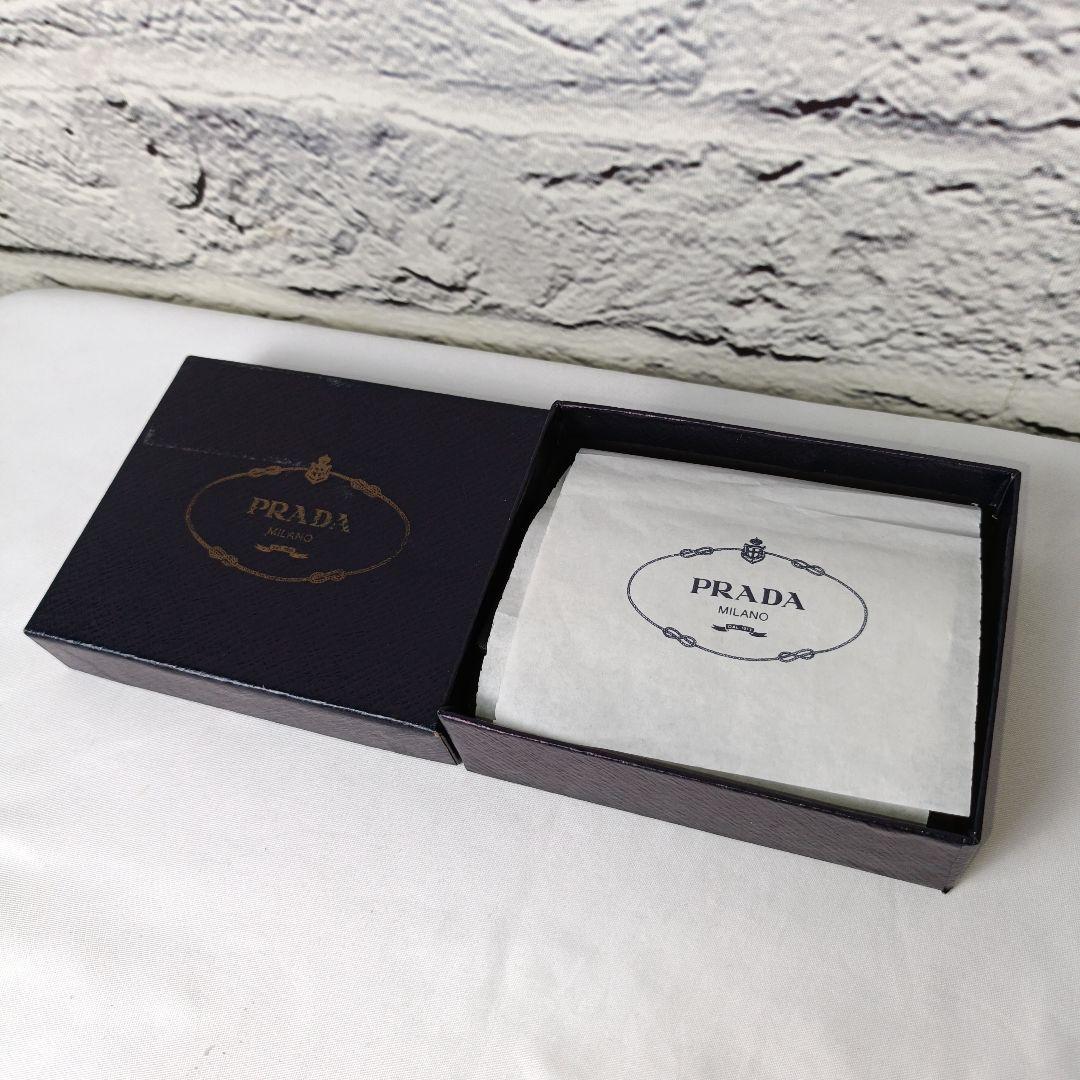 ■PRADA 6連キーケース ブラック 三角ロゴ 専用箱・ギャランティカード付