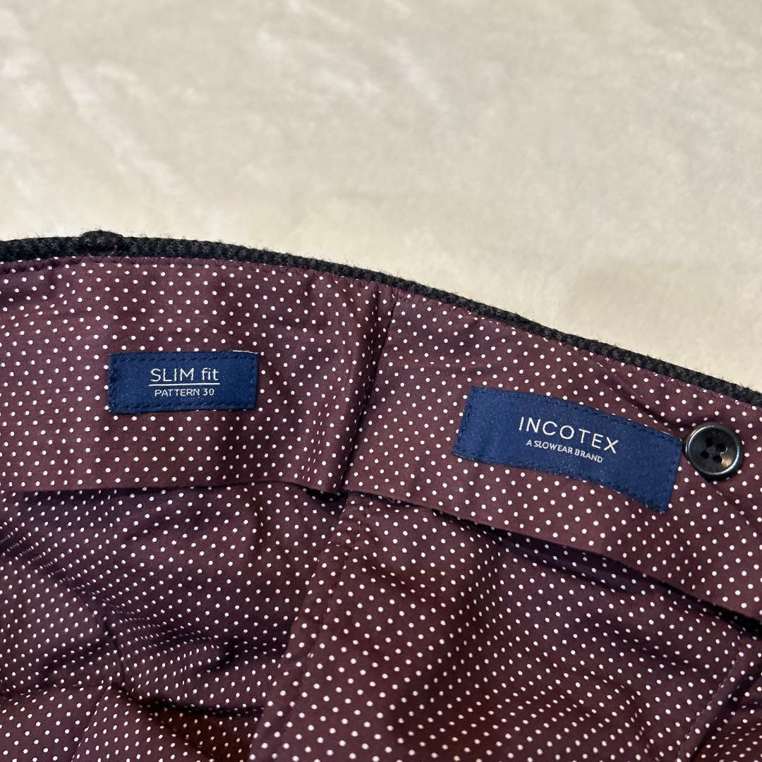 INCOTEX インコテックス ウールコットンスラックス XLサイズ