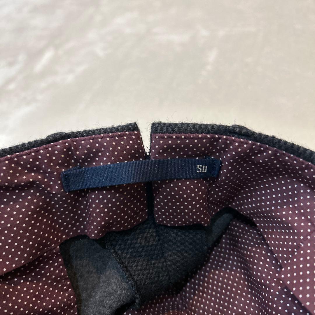 INCOTEX インコテックス ウールコットンスラックス XLサイズ