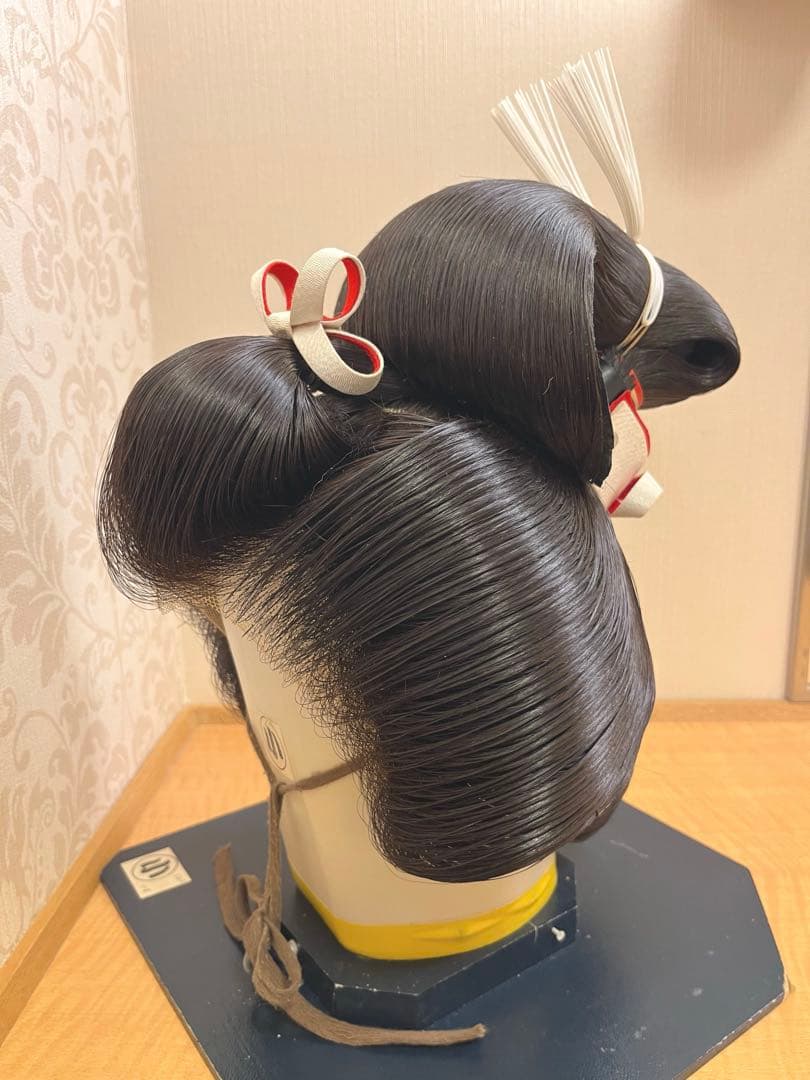 【人毛 日本髪かつら 小サイズ】花嫁和装 婚礼 舞踊 練習用 軽量 平成期