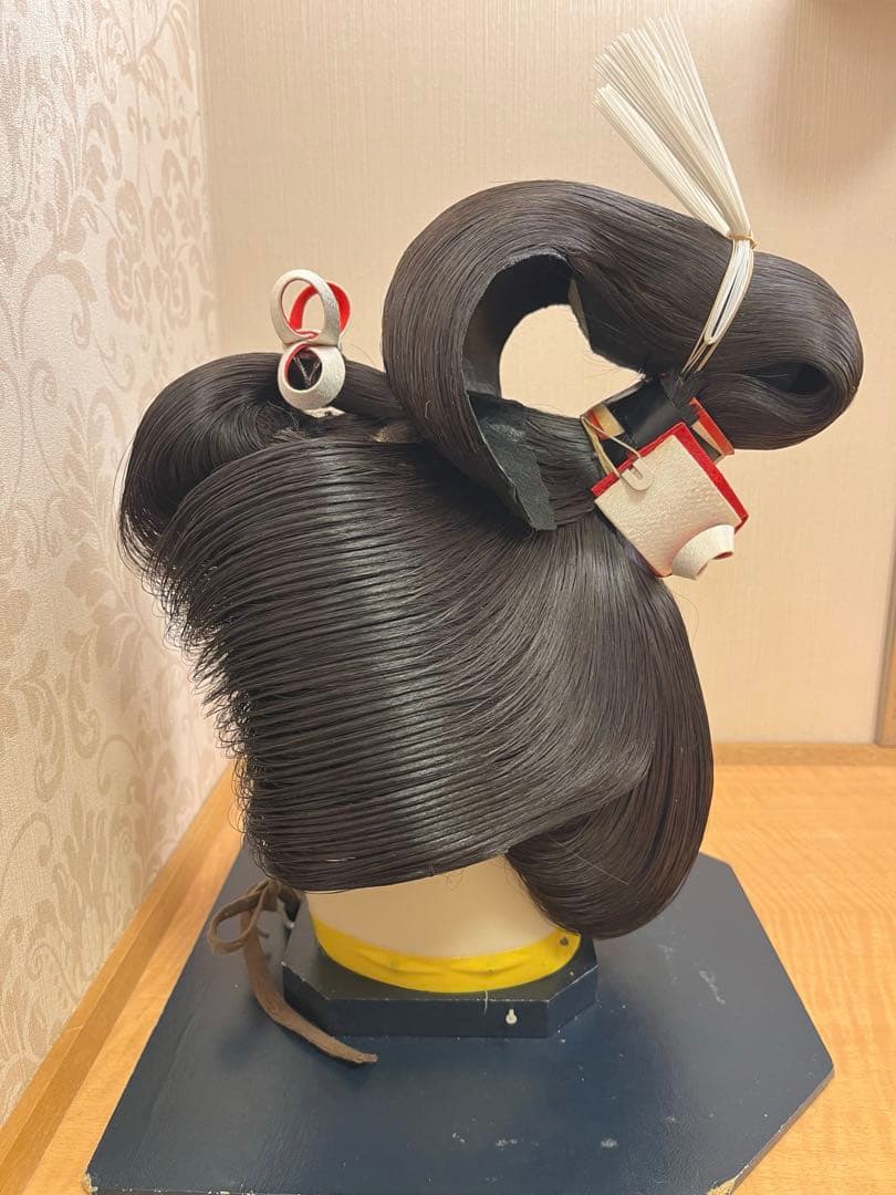 【人毛 日本髪かつら 小サイズ】花嫁和装 婚礼 舞踊 練習用 軽量 平成期