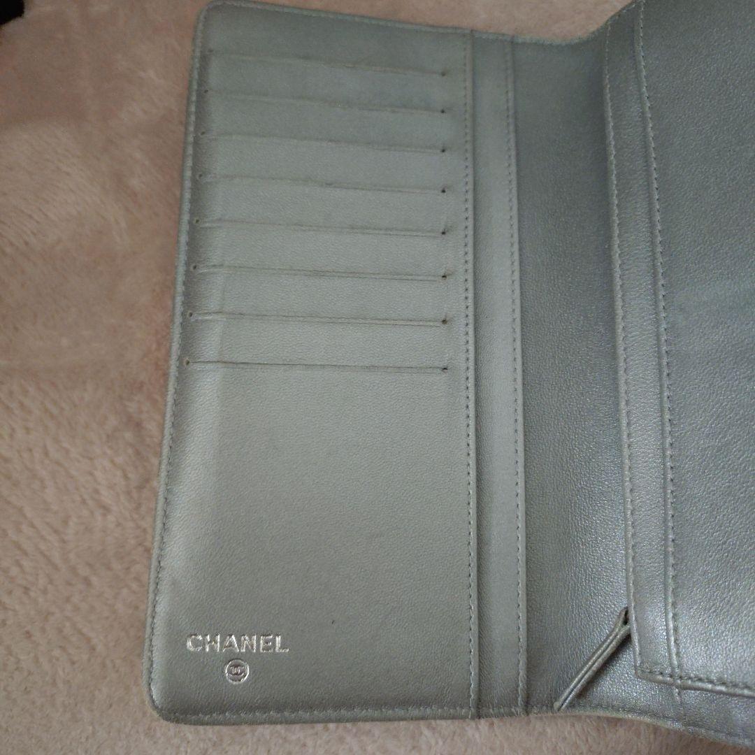 最終値引き！CHANEL ブラック 長財布 フラワーエンボス