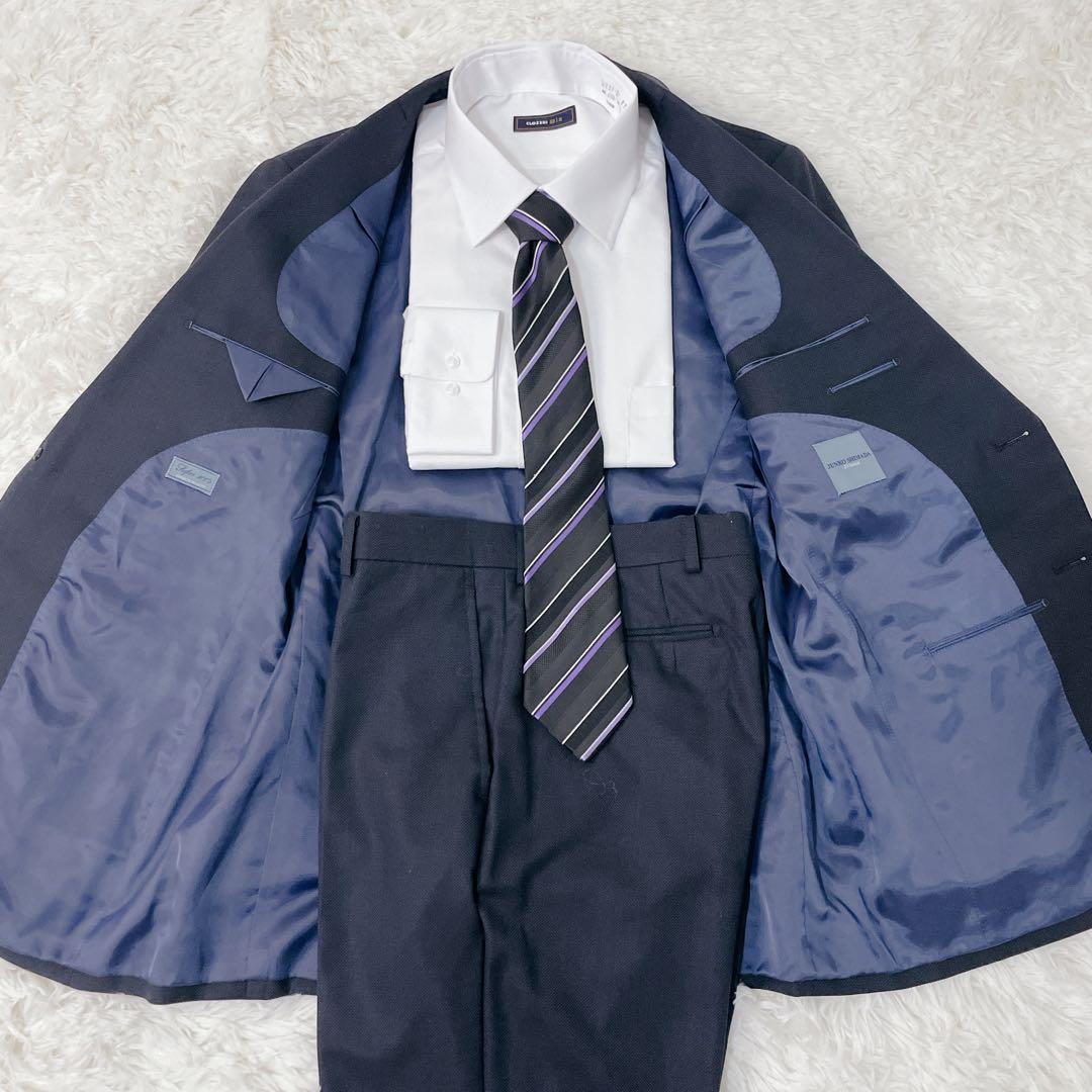 美品✨JUNKO SHIMADA Super100’s 濃紺スーツ175 L