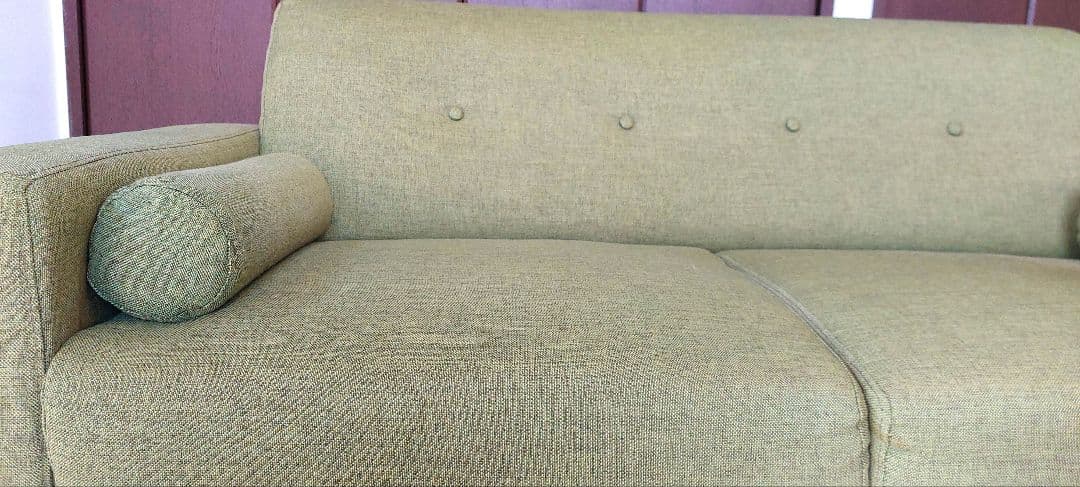 【なみきちさん専用】LOWYAグリーンファブリック2〜2.5掛けソファ