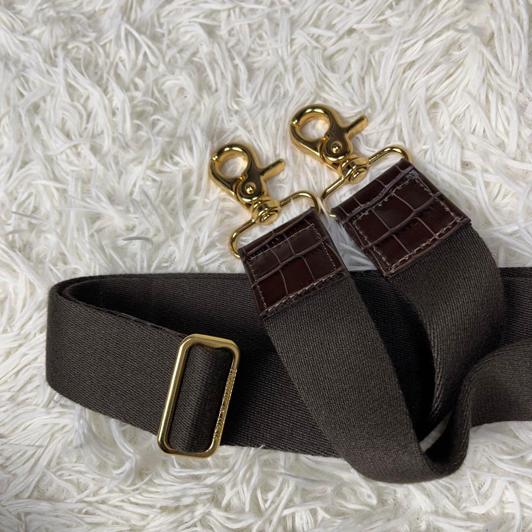 Orobianco ボストンバッグ 2way PVC クロコ型押し ブラック