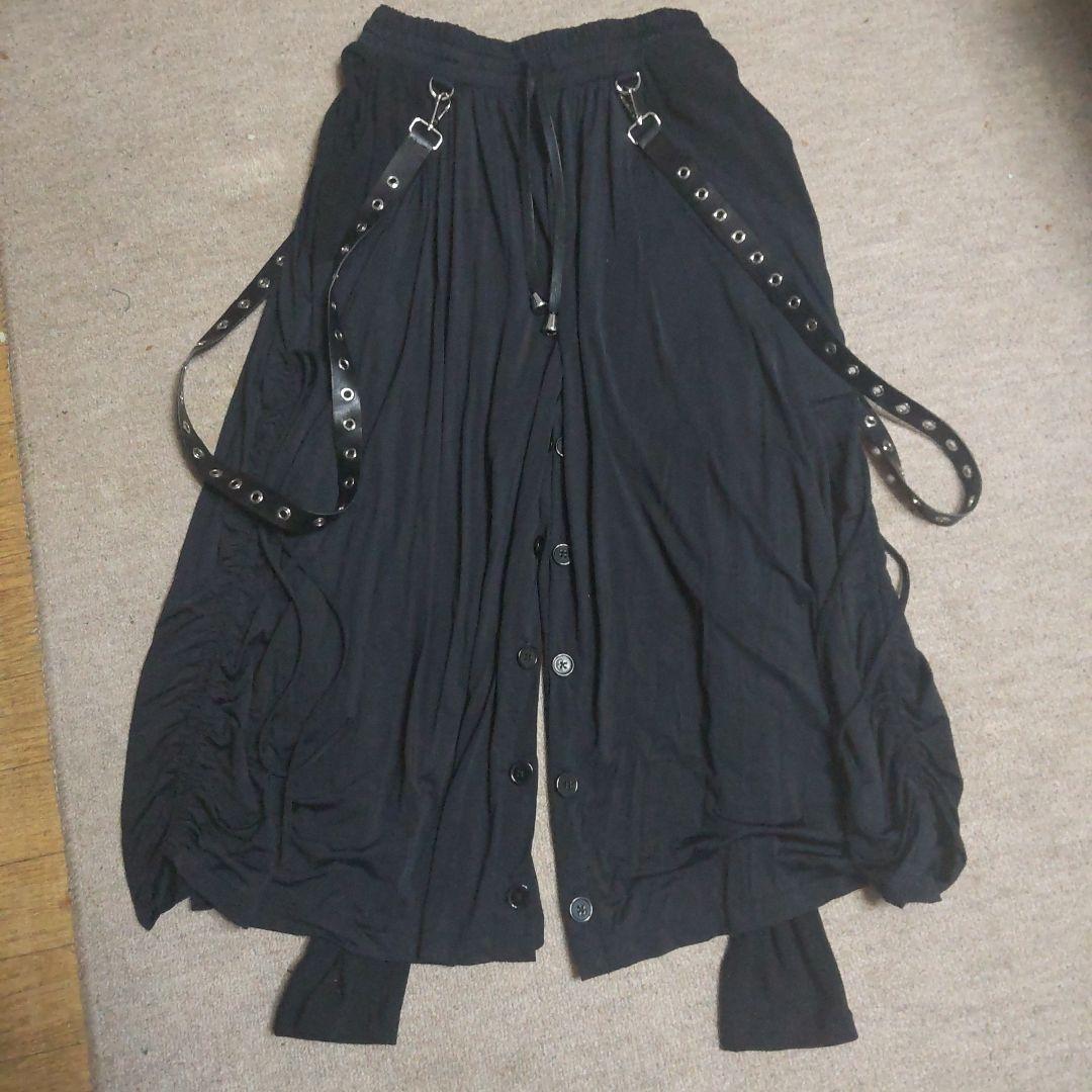 新品 CIVARIZE サスペンダー付き ワイド サルエル パンツ 黒