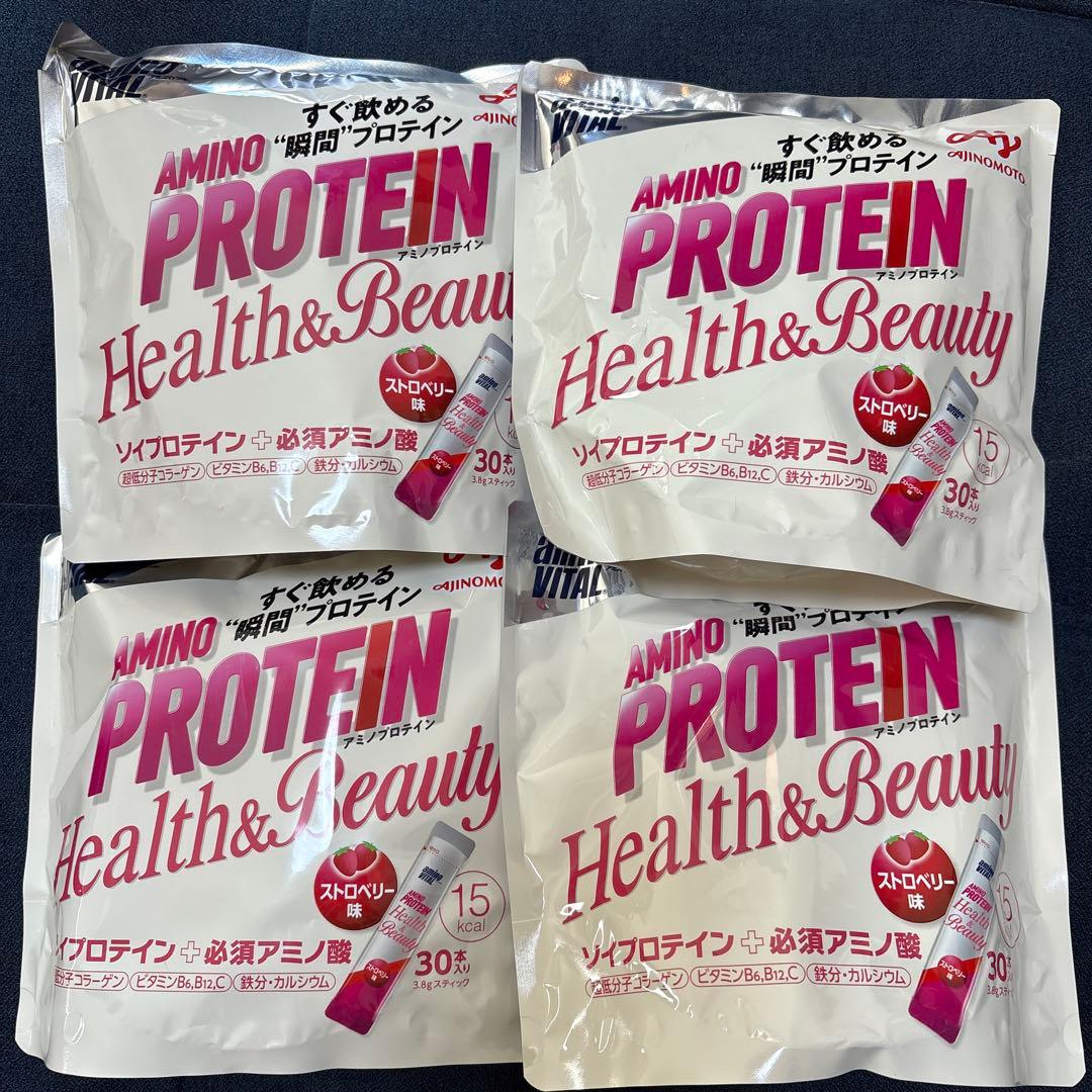 アミノバイタルアミノプロテイン　ストロベリー味30本×4