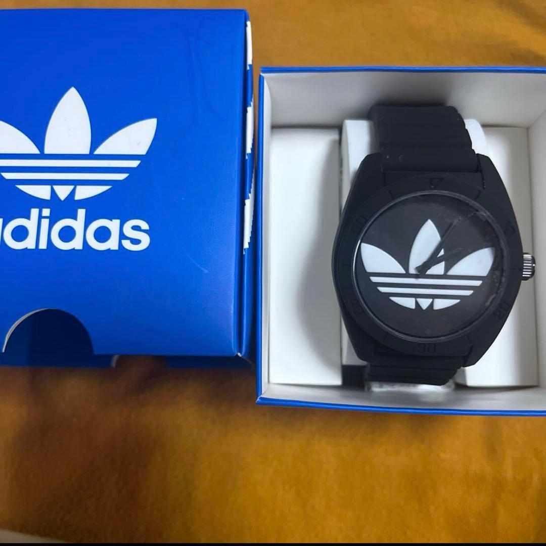 私の店 adidas デジタル腕時計 ブラック 箱付き