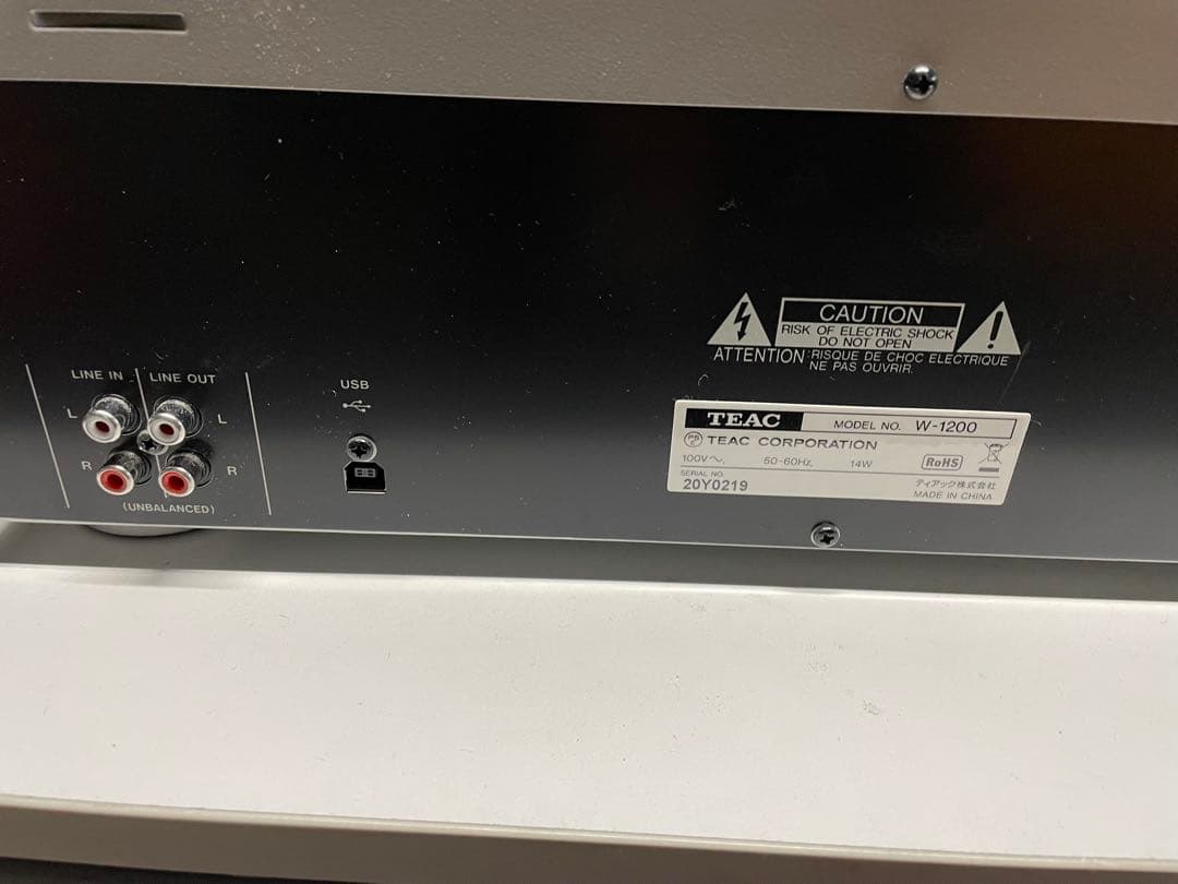 TEAC W-1200カセットデッキ　動作品