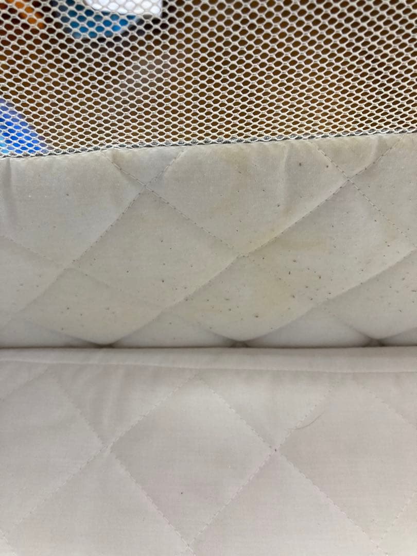 HZDMJ ベビーベッド グレー 蚊帳付き