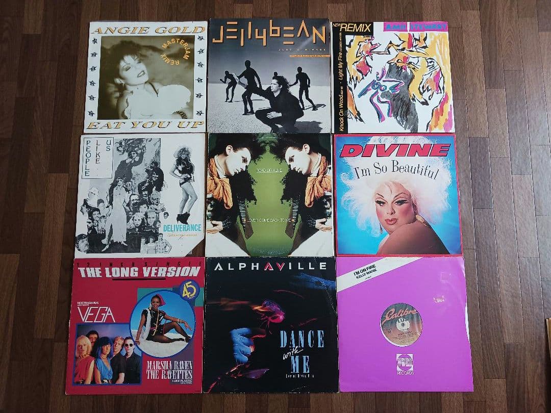 80's ハイエナジー•ディスコ《レコード》12インチ盤9枚セット まとめ売り