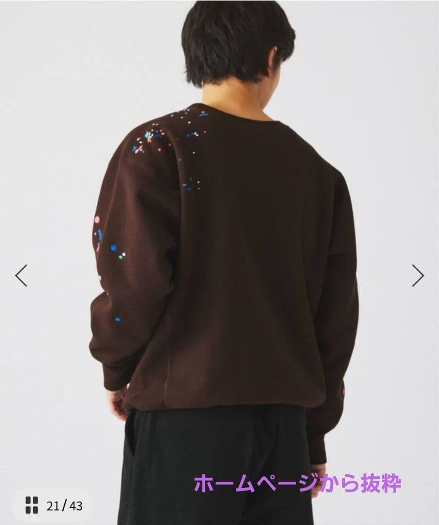 CHAMPION / チャンピオン 別注 R/W 刺繍スプラッシュ スウェット