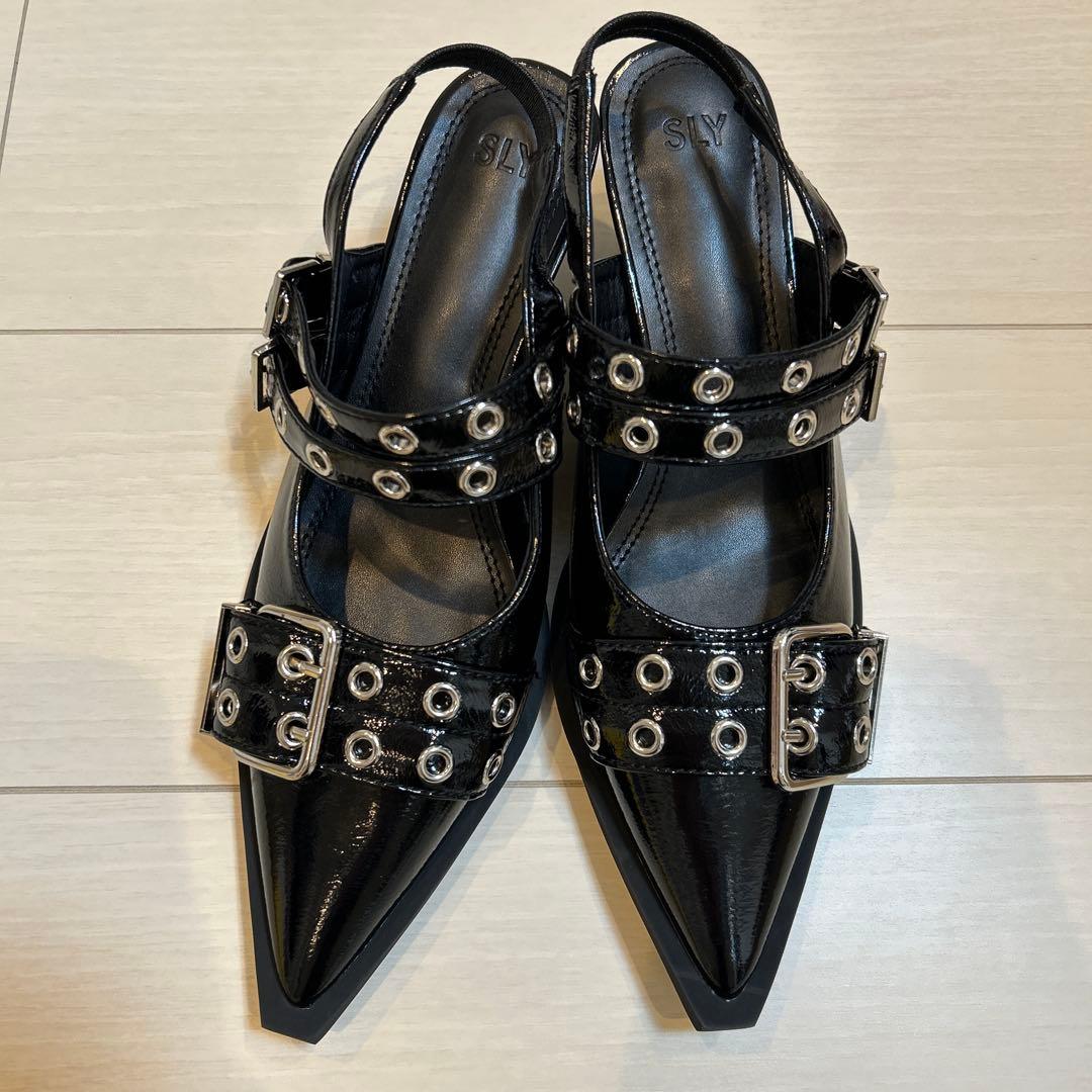 SLY ポインテッド ベルテッド POINTED TOE BELTED サンダル