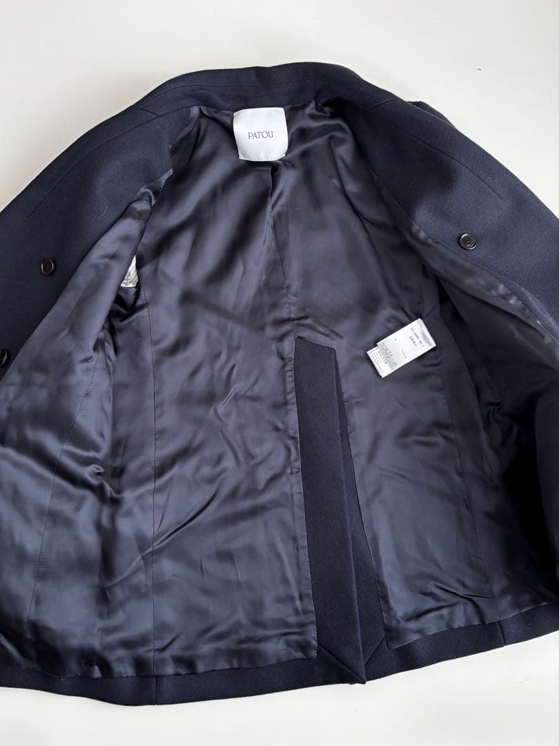 美品　PATOU パトゥ　ICONIC ダブルブレストジャケット　ネイビー　34