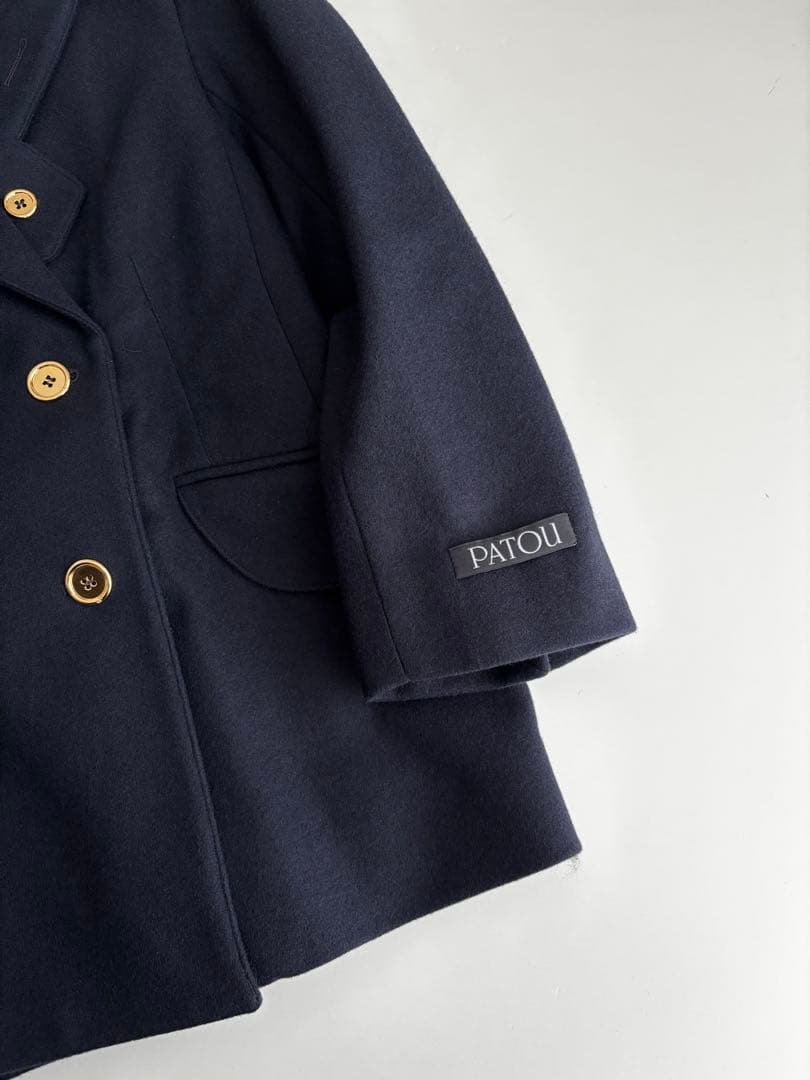 美品　PATOU パトゥ　ICONIC ダブルブレストジャケット　ネイビー　34