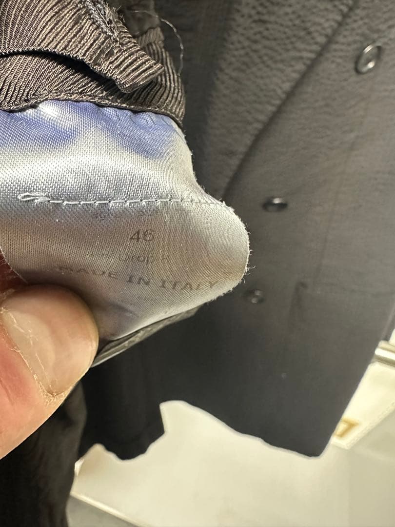 De Petrillo／デペトリロ シアサッカージャケット　46 ブラック