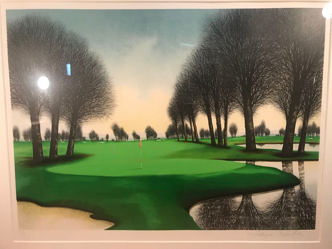 ロビーさま専用　デペルト「ゴルフ場」「フロリダのオークスクラブ」２作品リトグラフ