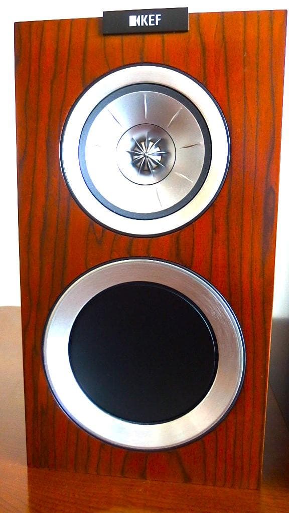 美品　中古　KEF　R300　ブックシェルフ型同軸スピーカー　ジャンパー付き