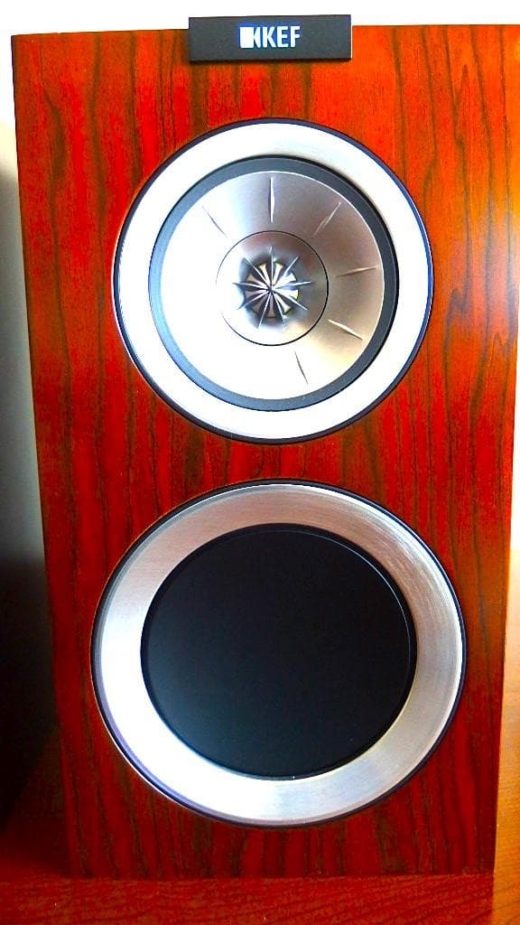 美品　中古　KEF　R300　ブックシェルフ型同軸スピーカー　ジャンパー付き