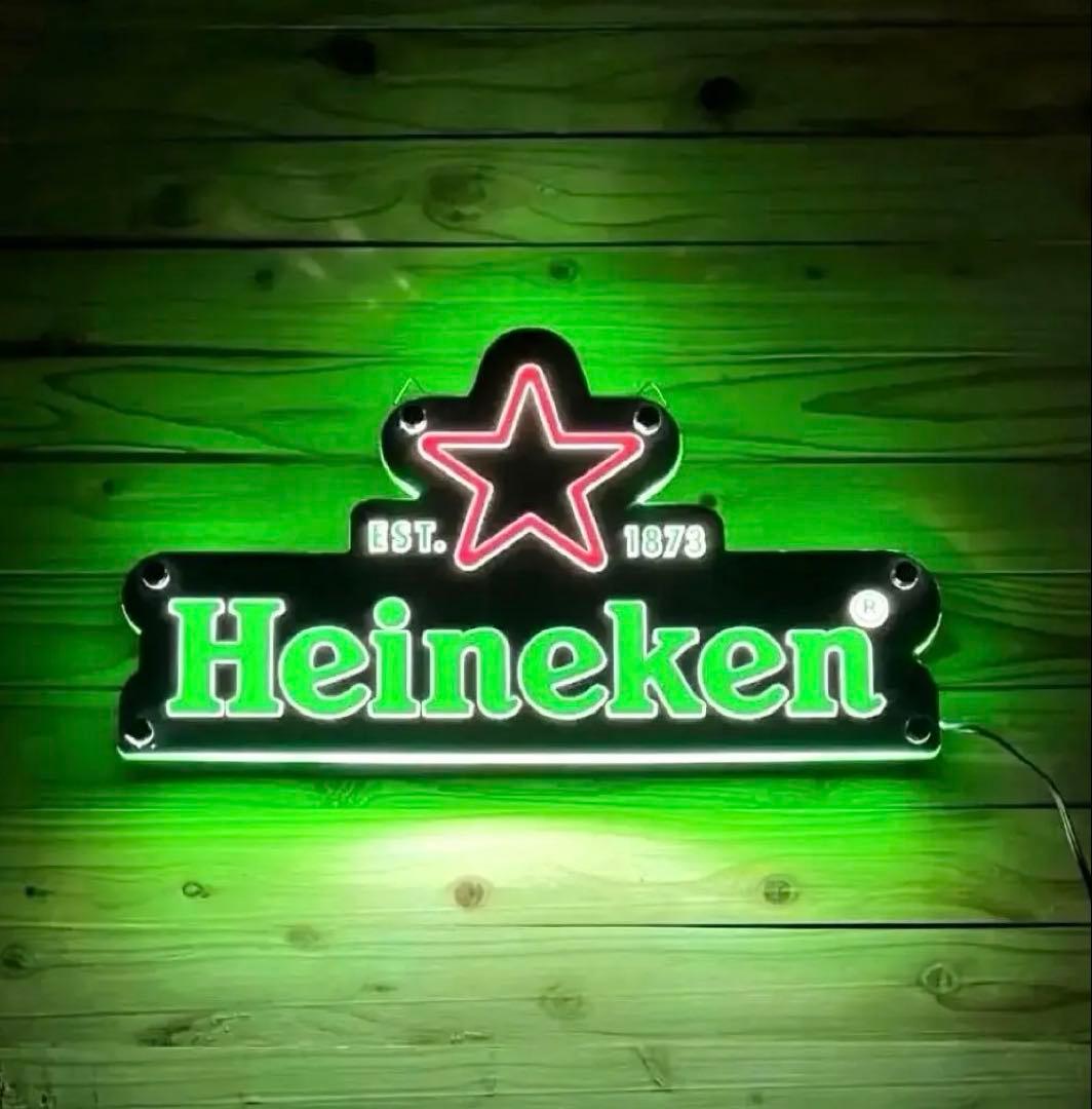 【MK様】【専用リクエスト】 Heineken 壁掛けサイン LED看板