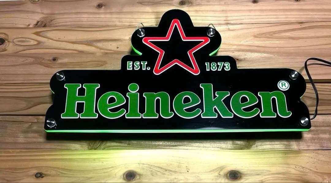 【MK様】【専用リクエスト】 Heineken 壁掛けサイン LED看板