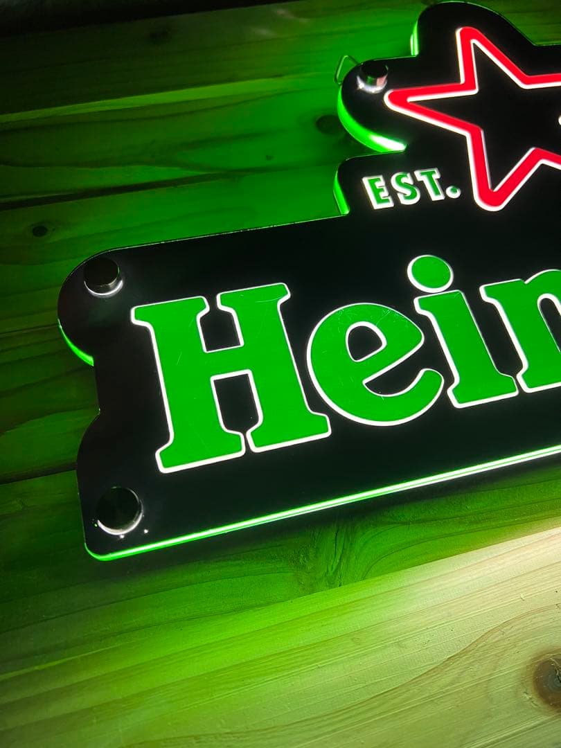 【MK様】【専用リクエスト】 Heineken 壁掛けサイン LED看板