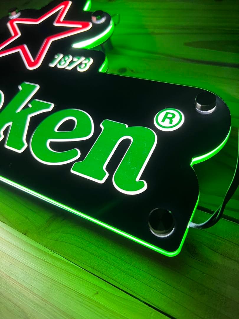 【MK様】【専用リクエスト】 Heineken 壁掛けサイン LED看板