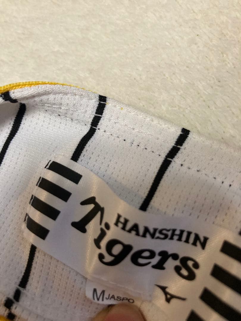 阪神佐藤輝明チャンピオンエンブレム付きレプリカユニフォームMサイズ