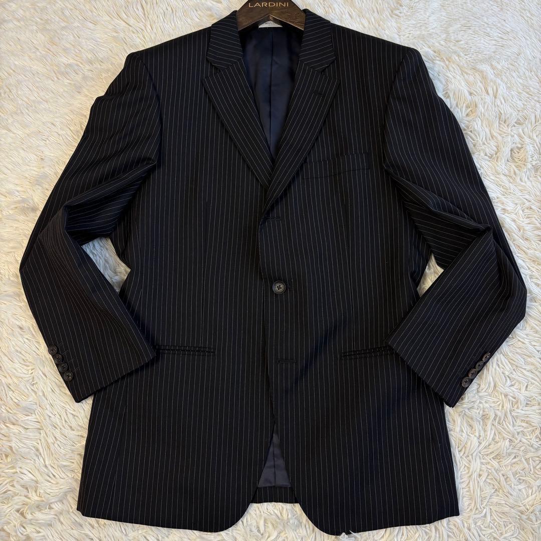 (美品) メンズティノラス スリーピース セットアップ スーツ ストライプ