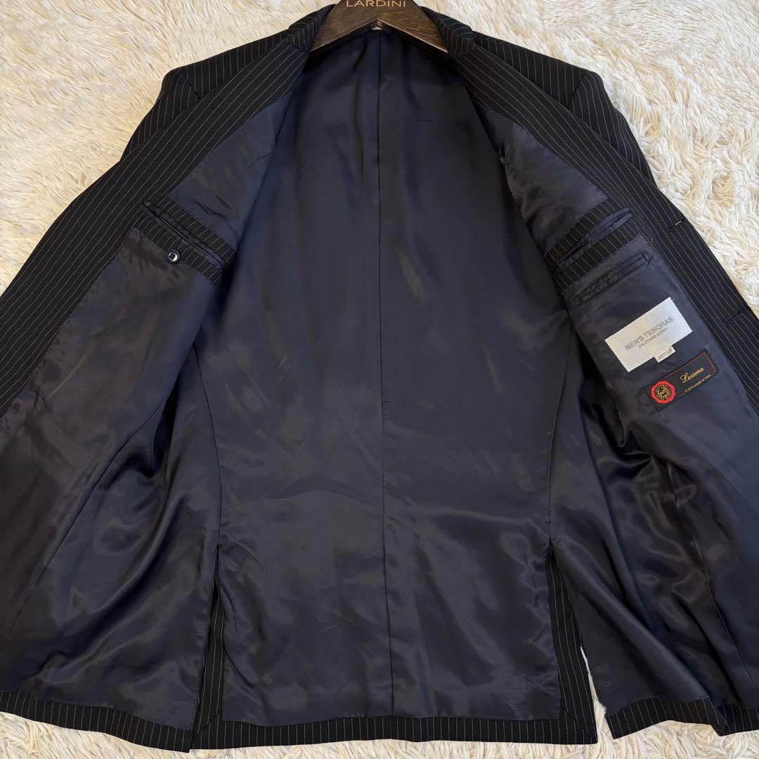 (美品) メンズティノラス スリーピース セットアップ スーツ ストライプ