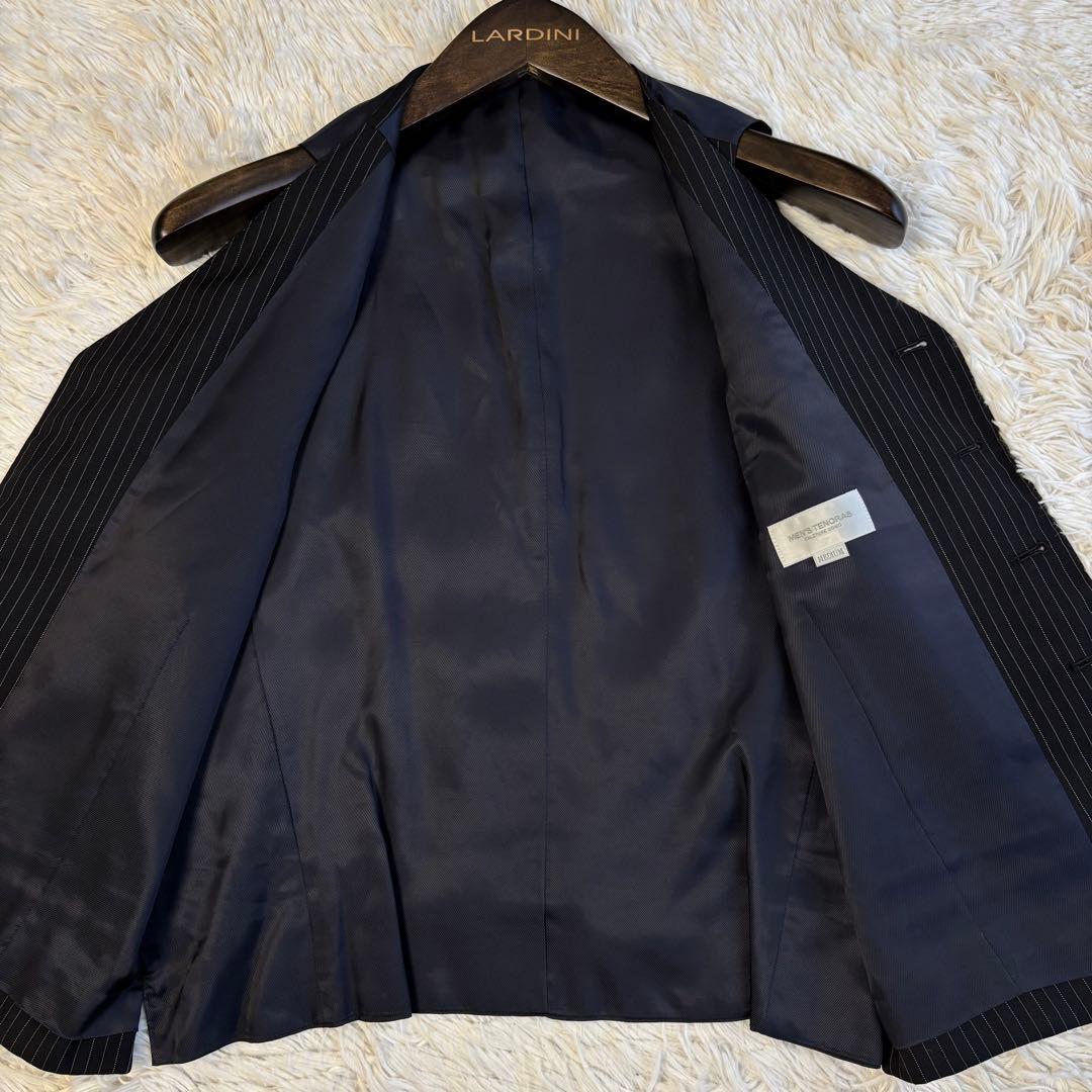 (美品) メンズティノラス スリーピース セットアップ スーツ ストライプ