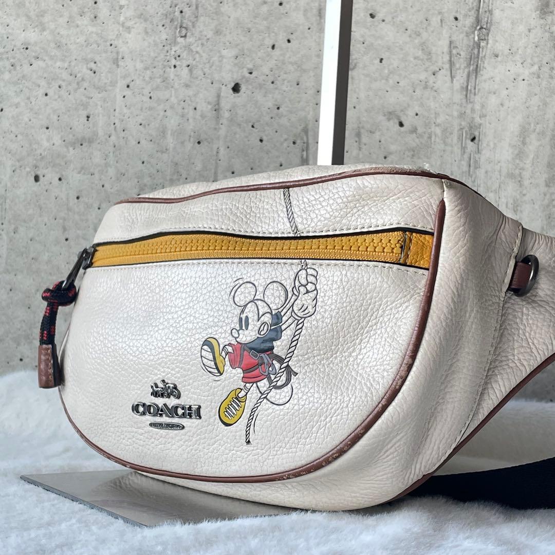 COACH ディズニー ミッキーマウス ボディバッグ ウエストバッグ