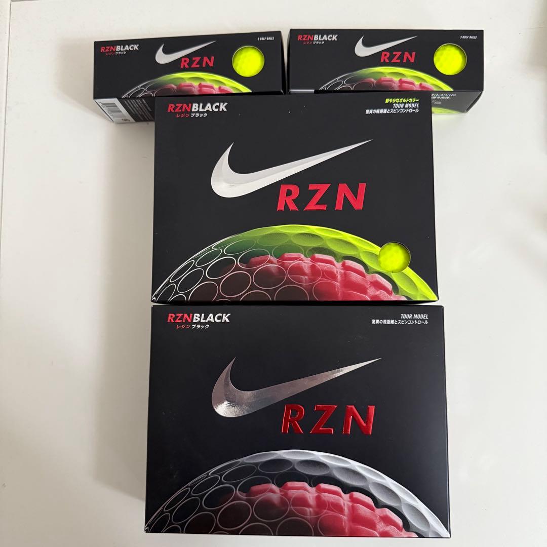 Nike RZN BLACK 白12球黄18球　新品未使用品　ナイキゴルフボール