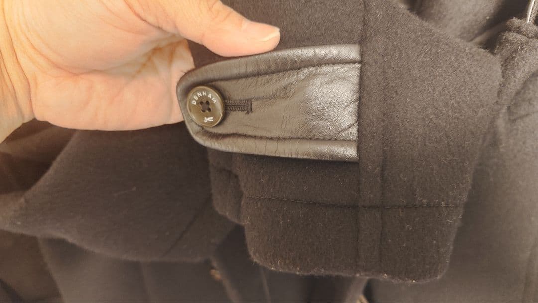 DENHAM ダッフルコート　黒　美品
