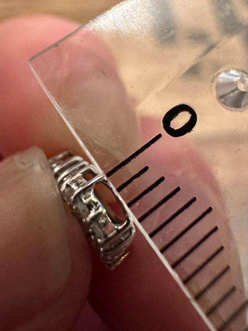 K18 WG ダイヤ　ハート　ペンダントヘッド