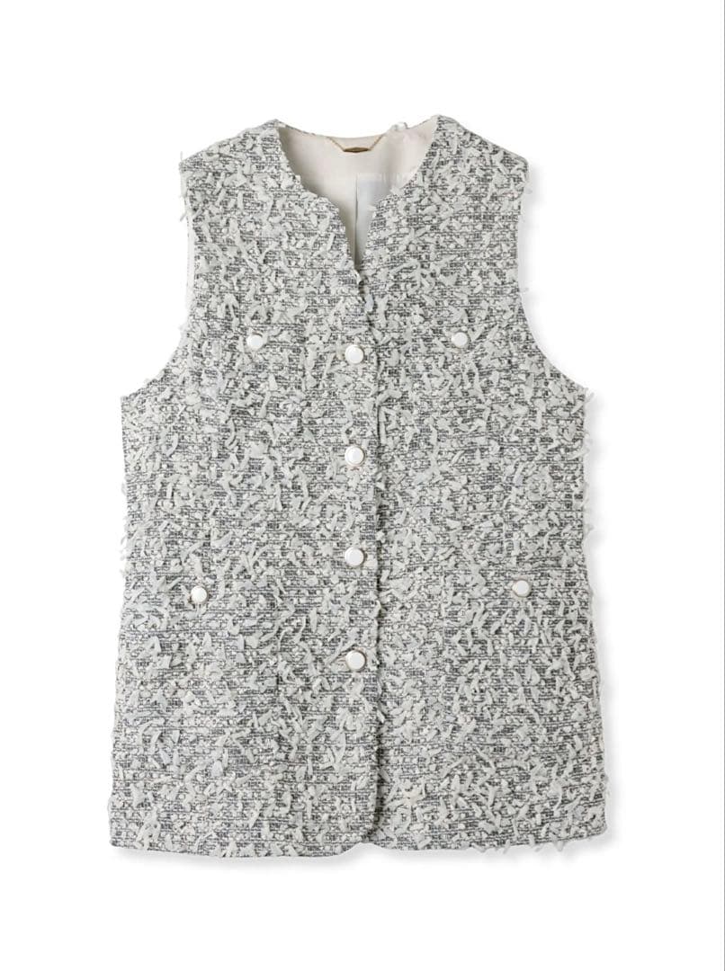 Viaggio Blu ファンシーツイードジレ