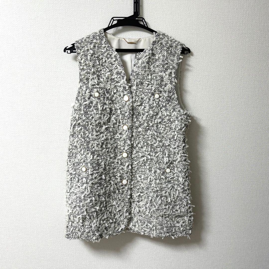 Viaggio Blu ファンシーツイードジレ