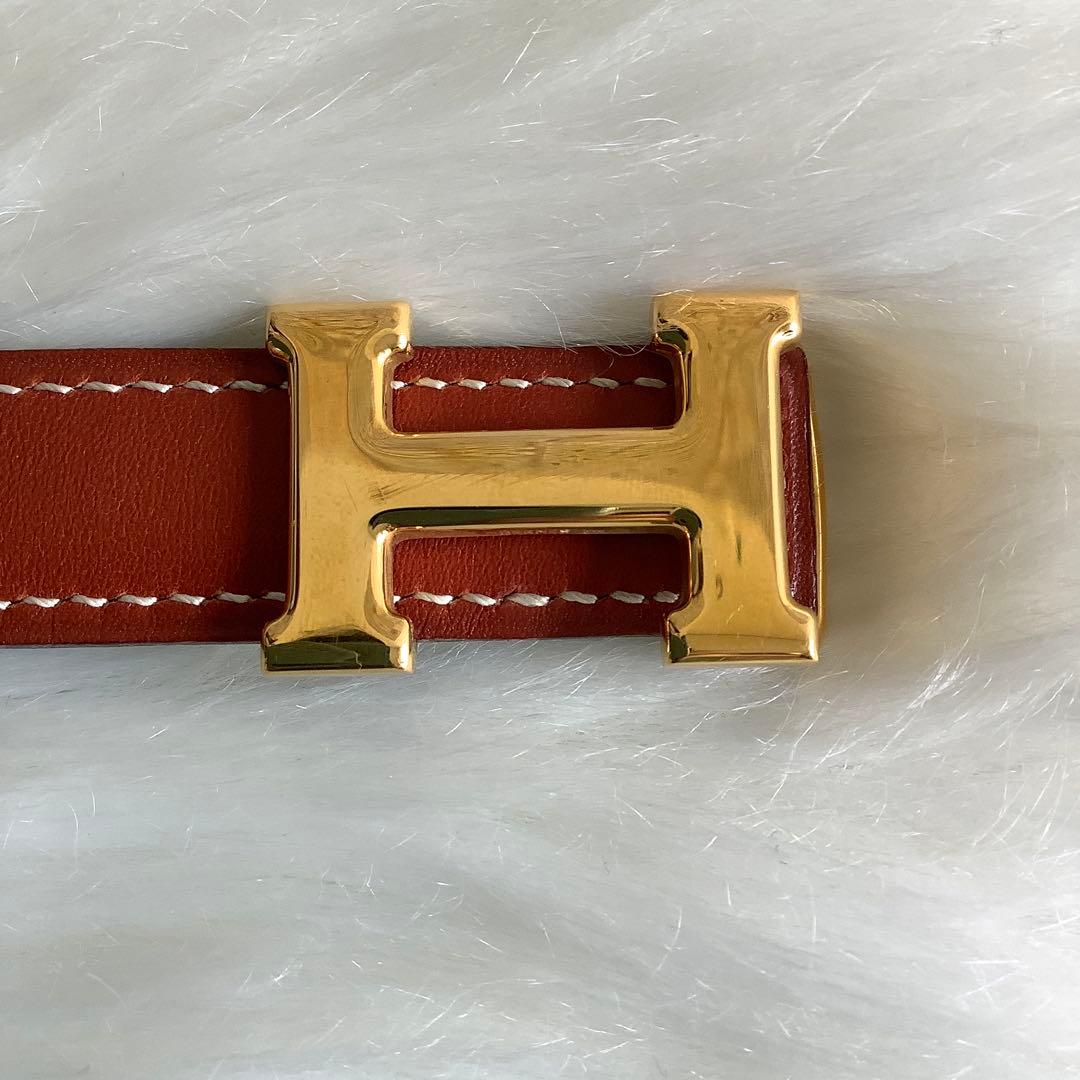 エルメス コンスタンス Hバックル ベルト 美品 レザー リバーシブル 正規品
