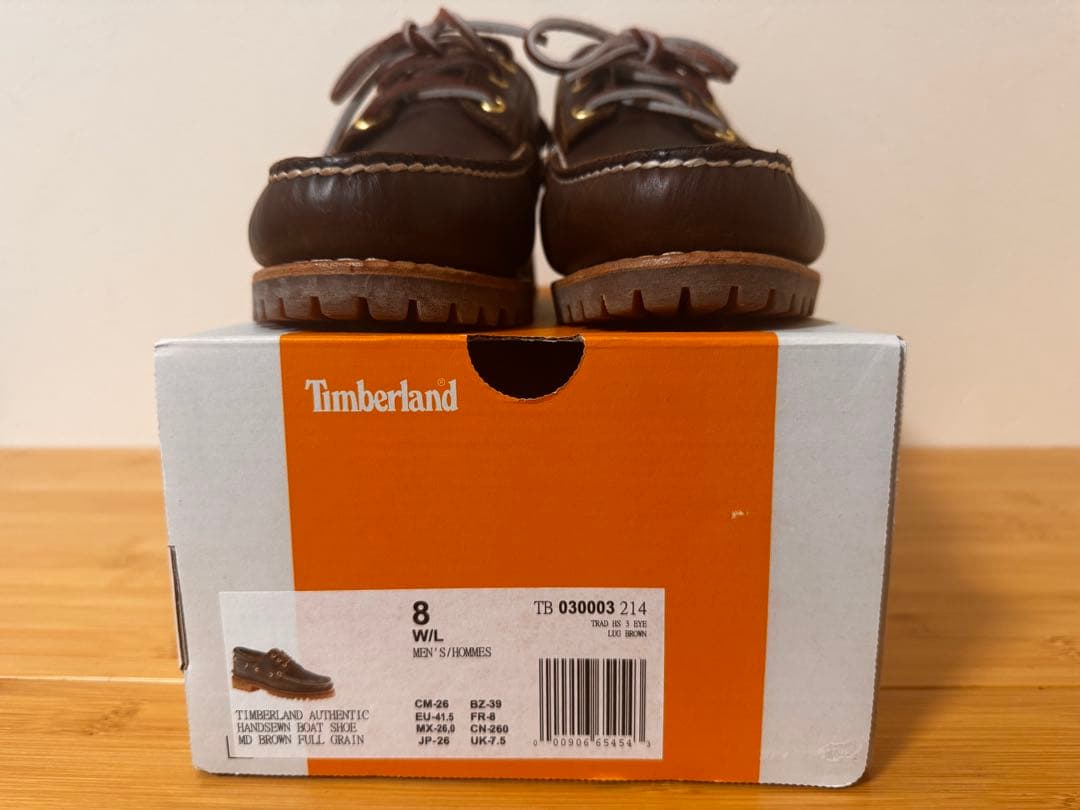 “名作定番”Timberland 3 eye BOAT SHOE 26cm