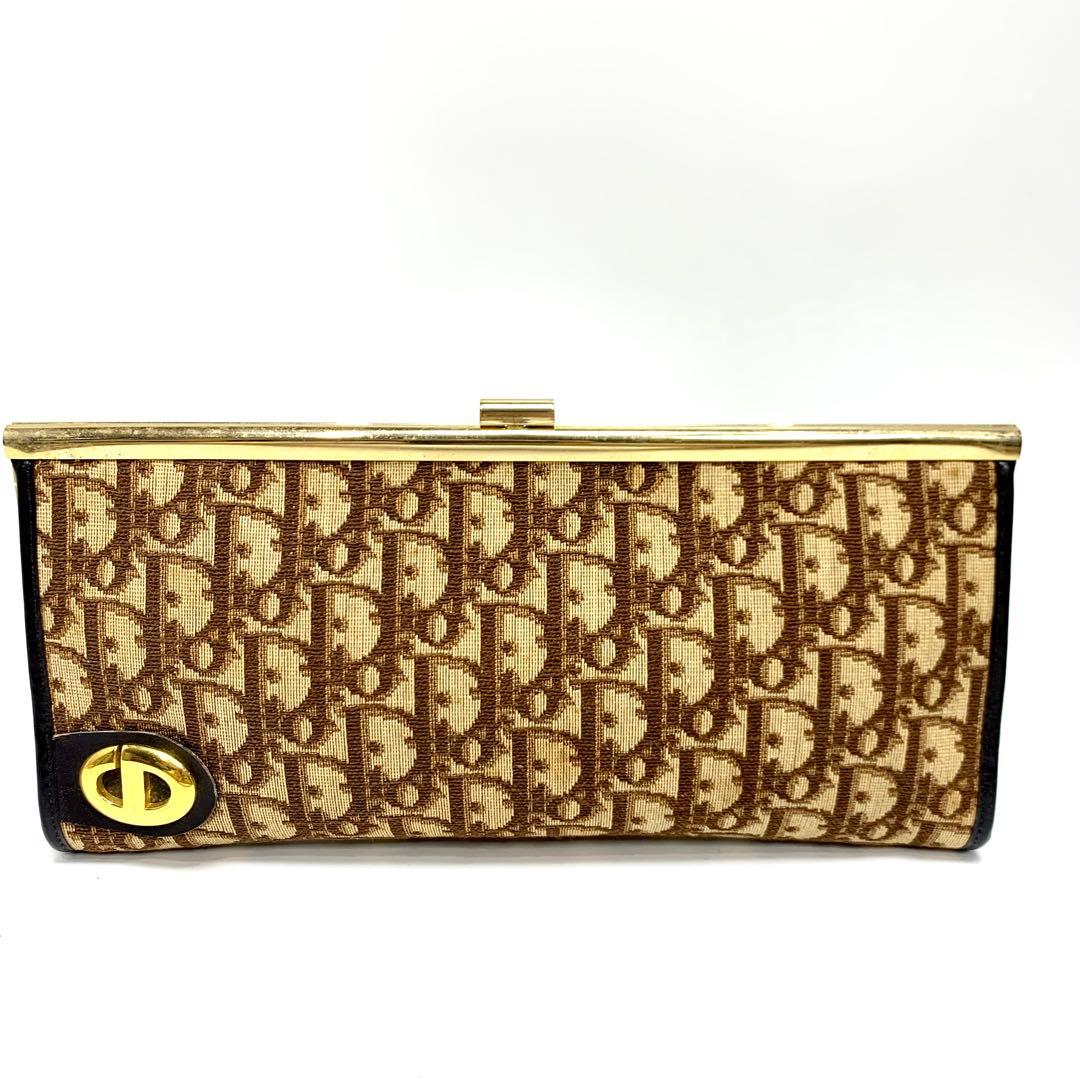 Christian Dior クラッチバッグ ブラウン/ベージュ