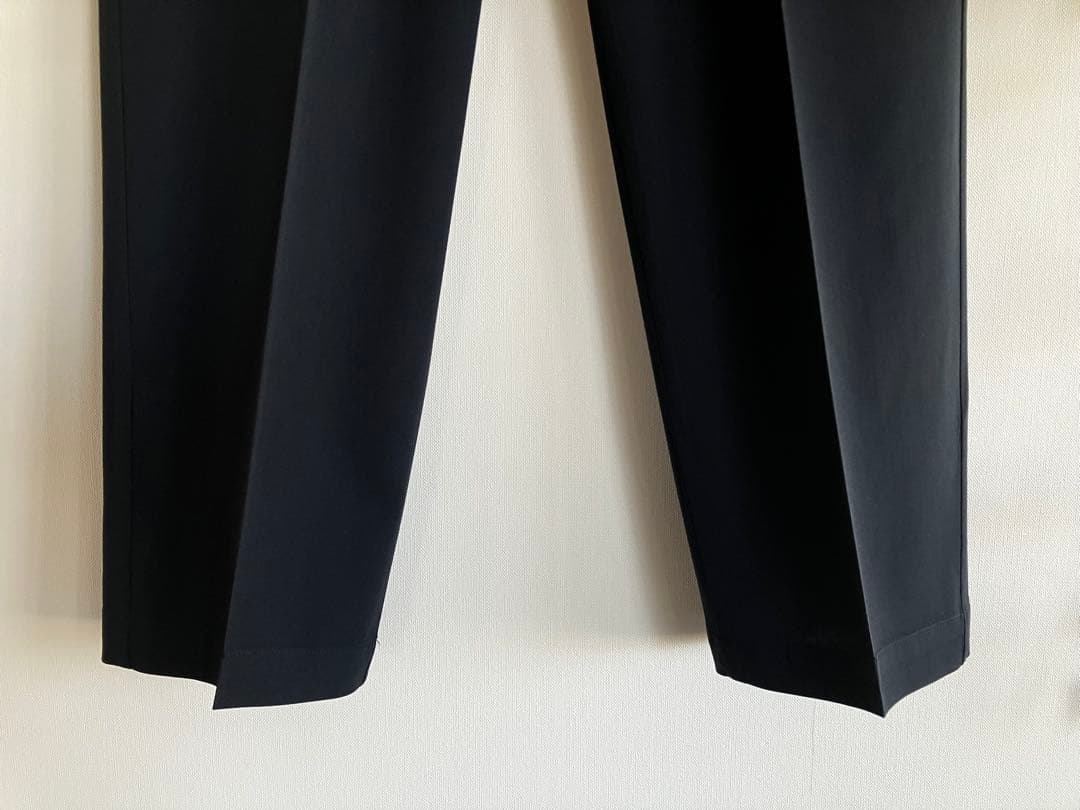 パンツ LEMAIRE ONE PLEAT PANTS squid ink 48