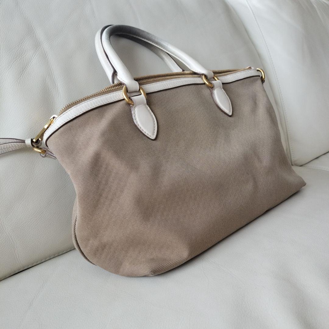 PRADA　プラダ　ロゴジャガード　ハンドバッグ　2WAY