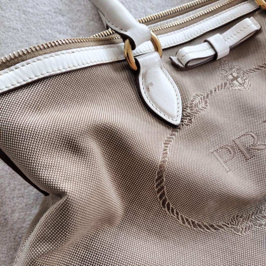 PRADA　プラダ　ロゴジャガード　ハンドバッグ　2WAY