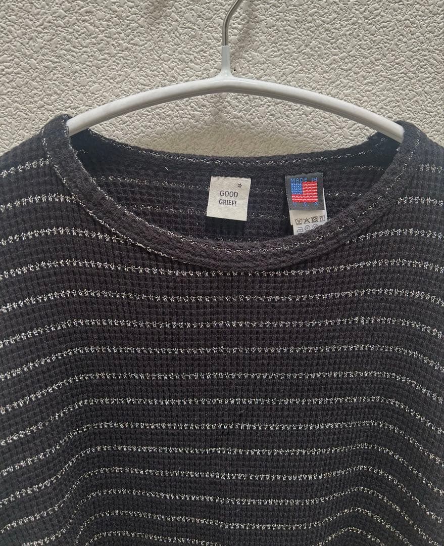 【GOOD GRIEF!】WAFFLE BORDER LONG SLEEVE