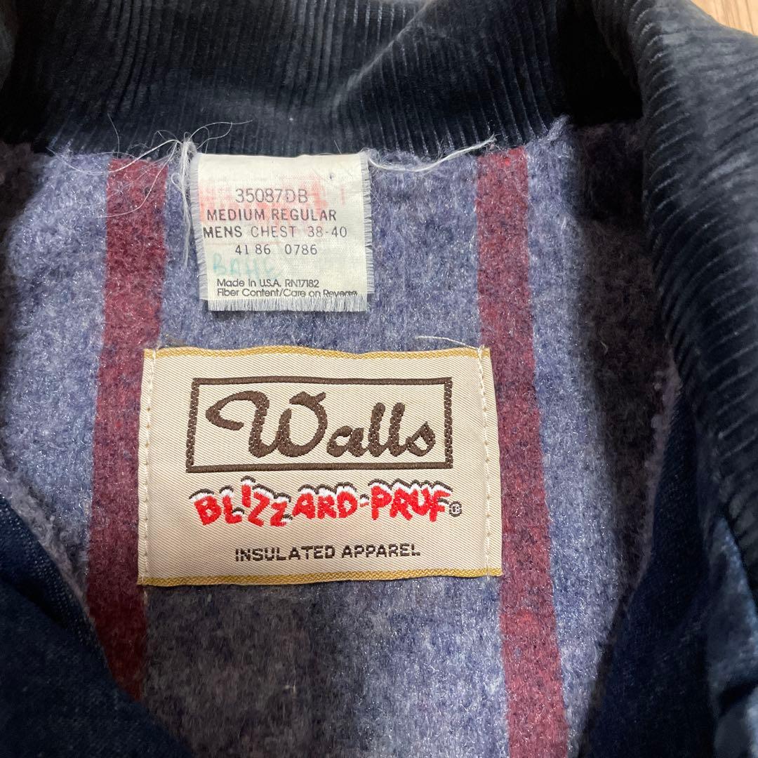 Walls カバーオール USA製 ハチノス デニム