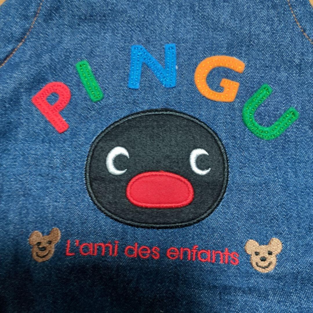 PINGU デニムロンパース・Tシャツ　サイズ90 ピングー