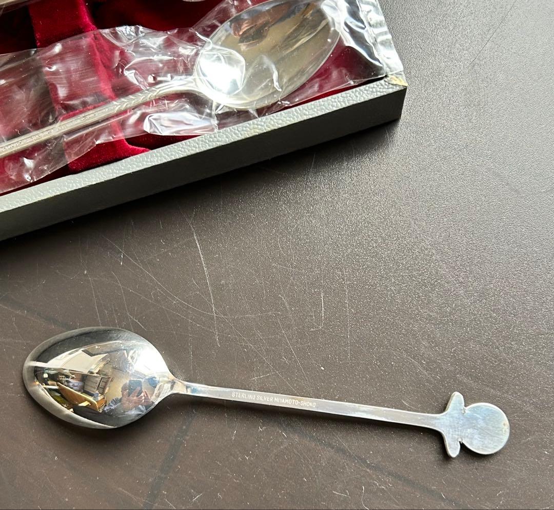 【未使用】ゴルフコンペ賞品カトラリー（スプーン3本）スターリングシルバー宮本商行