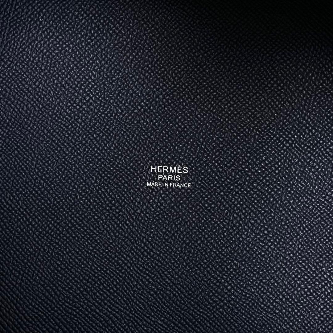 HERMES ピコタン　MM トレサージュ　ダークネイビー　ヴォーエプソン