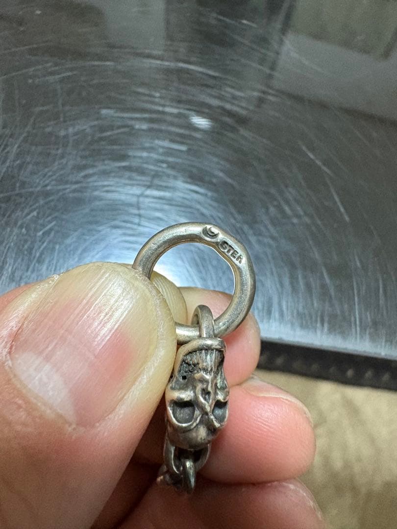 ガボール タイプ スカル チェーン Silver925